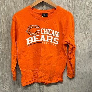 Boys Orange Chicago Bears Long Sleeve Shirt Large 14/16